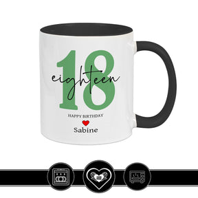 Personalisierte Tasse - 18 Eighteen Geschenke