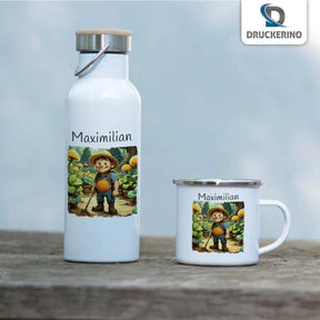 Emaille Tasse Abenteuerlustige Waldentdecker - Druckerino