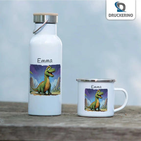 Emaille Tasse Dino Freund - Druckerino