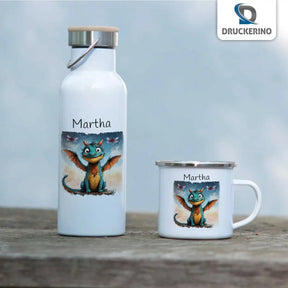 Emaille Tasse Drachenfreund - Druckerino