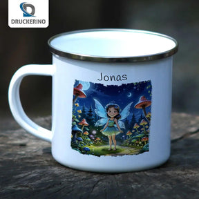 Emaille Tasse Feenwald - Druckerino