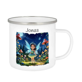 Emaille Tasse Feenwald - Druckerino