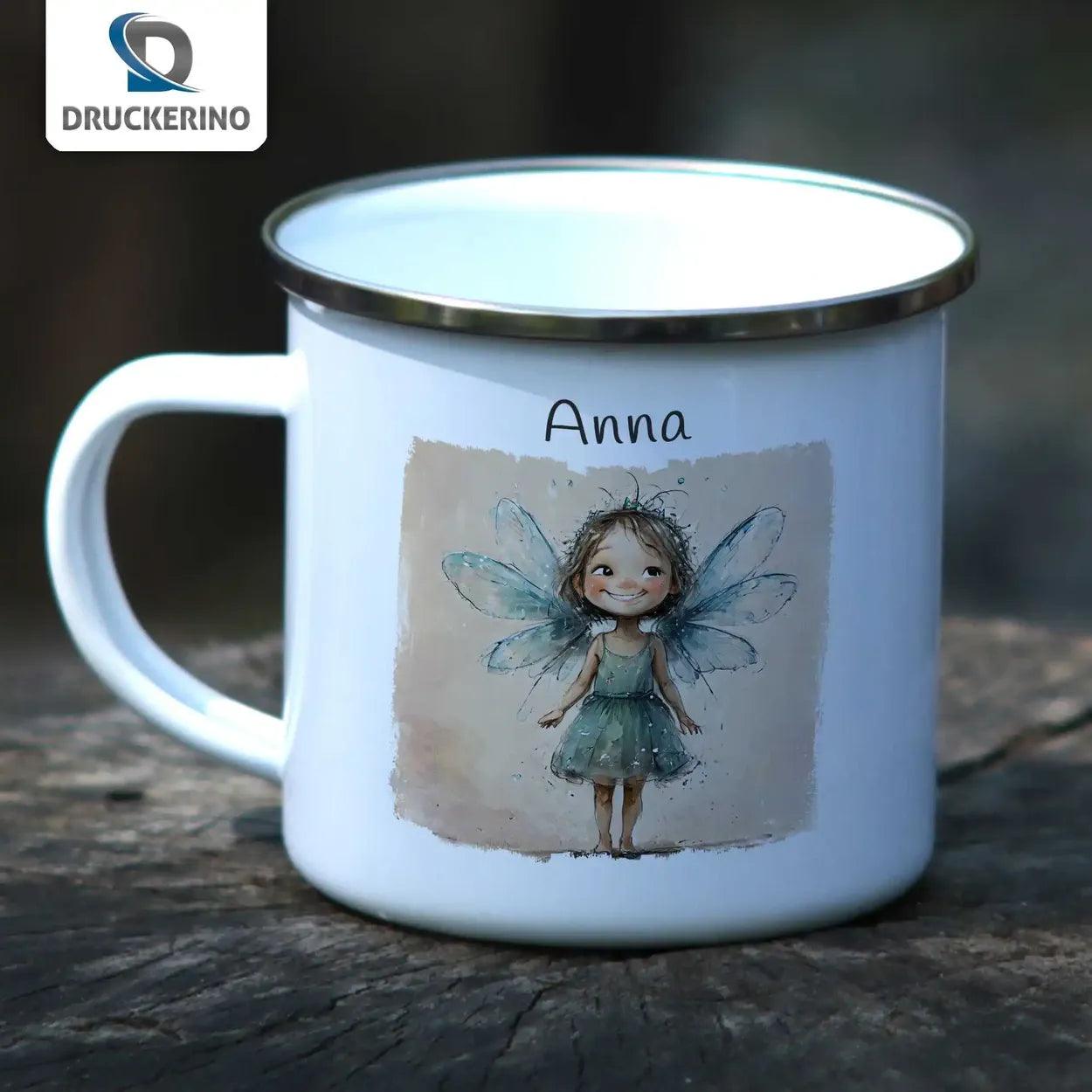 Emaille Tasse Feenzauber - Druckerino