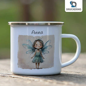 Emaille Tasse Feenzauber - Druckerino