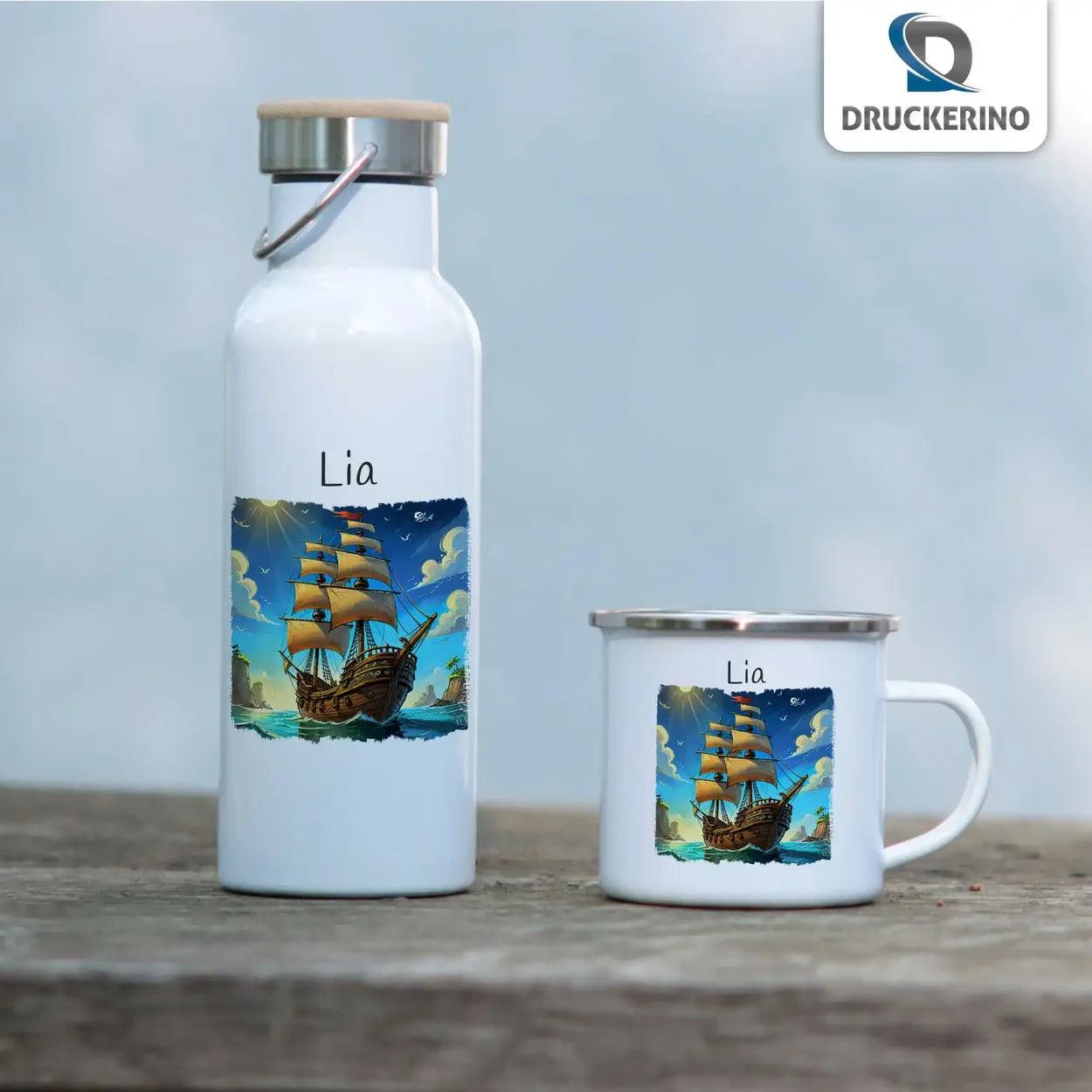 Emaille Tasse Kleine Seefahrer - Druckerino