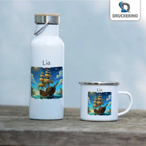 Emaille Tasse Kleine Seefahrer - Druckerino