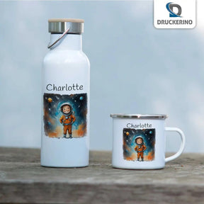 Emaille Tasse Kosmos-Kapitän - Druckerino