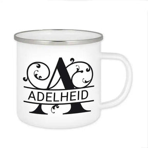 Emaille Tasse mit Namen | Motiv 1 | Adelheid - Druckerino