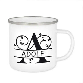 Emaille Tasse mit Namen | Motiv 1 | Adolf - Druckerino