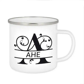 Emaille Tasse mit Namen | Motiv 1 | Ahe - Druckerino