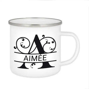 Emaille Tasse mit Namen | Motiv 1 | Aimée - Druckerino