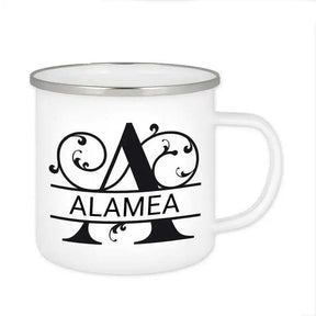 Emaille Tasse mit Namen | Motiv 1 | Alamea - Druckerino