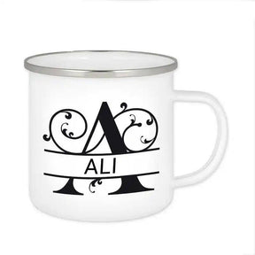 Emaille Tasse mit Namen | Motiv 1 | Ali - Druckerino