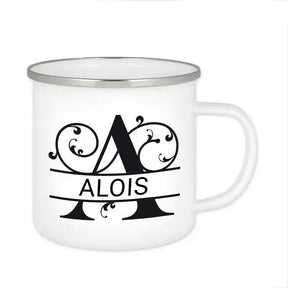 Emaille Tasse mit Namen | Motiv 1 | Alois - Druckerino