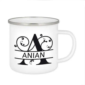 Emaille Tasse mit Namen | Motiv 1 | Anian - Druckerino