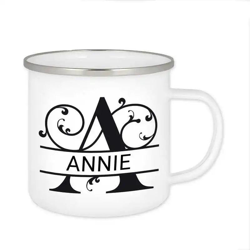 Emaille Tasse mit Namen | Motiv 1 | Annie - Druckerino