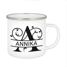 Emaille Tasse mit Namen | Motiv 1 | Annika - Druckerino