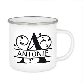 Emaille Tasse mit Namen | Motiv 1 | Antonie - Druckerino