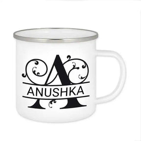 Emaille Tasse mit Namen | Motiv 1 | Anushka - Druckerino