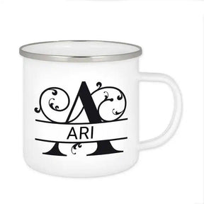 Emaille Tasse mit Namen | Motiv 1 | Ari - Druckerino