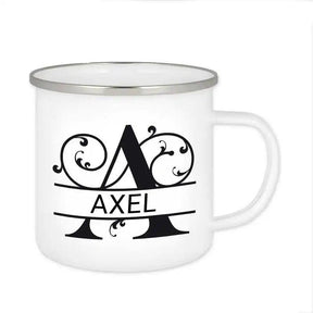 Emaille Tasse mit Namen | Motiv 1 | Axel - Druckerino