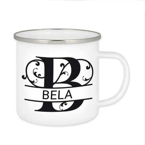 Emaille Tasse mit Namen | Motiv 1 | Bela - Druckerino