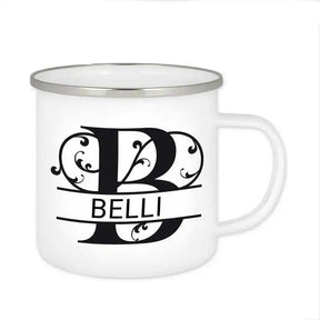 Emaille Tasse mit Namen | Motiv 1 | Belli - Druckerino