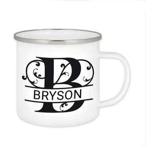 Emaille Tasse mit Namen | Motiv 1 | Bryson - Druckerino