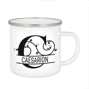 Emaille Tasse mit Namen | Motiv 1 | Caesarion - Druckerino
