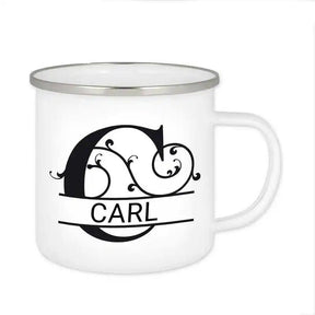 Emaille Tasse mit Namen | Motiv 1 | Carl - Druckerino