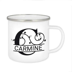 Emaille Tasse mit Namen | Motiv 1 | Carmine - Druckerino