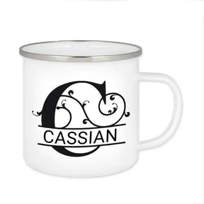 Emaille Tasse mit Namen | Motiv 1 | Cassian - Druckerino