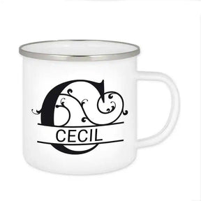 Emaille Tasse mit Namen | Motiv 1 | Cecil - Druckerino
