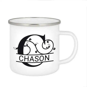 Emaille Tasse mit Namen | Motiv 1 | Chason - Druckerino