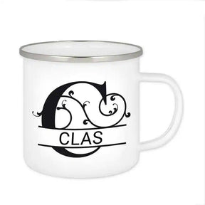 Emaille Tasse mit Namen | Motiv 1 | Clas - Druckerino