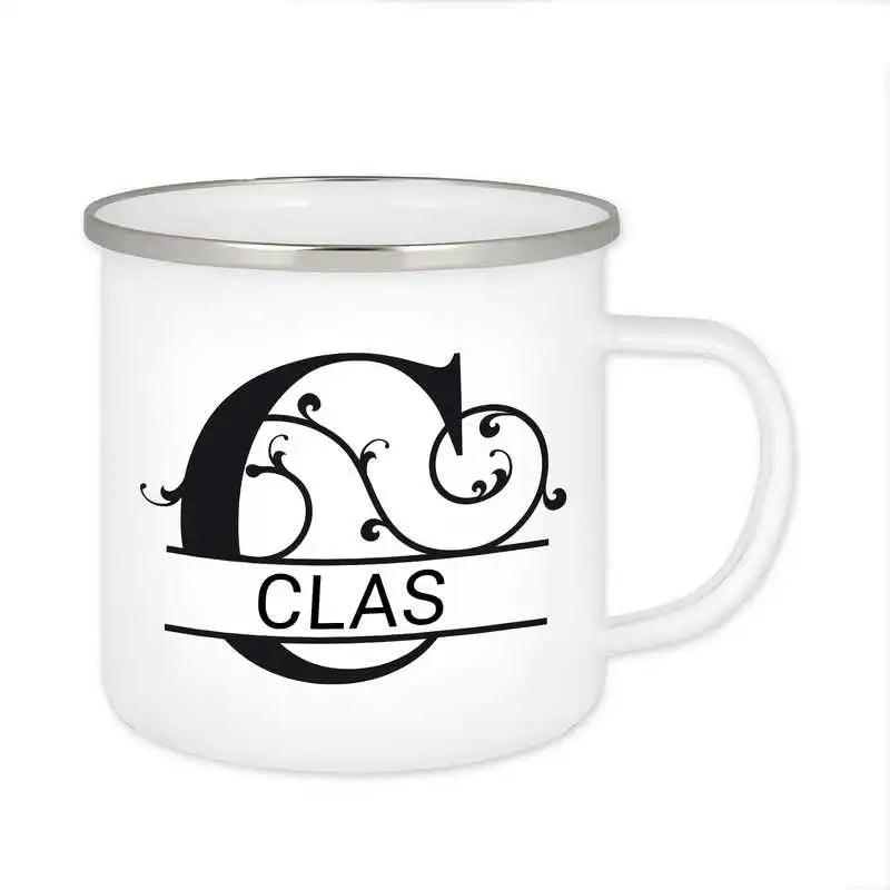 Emaille Tasse mit Namen | Motiv 1 | Clas - Druckerino
