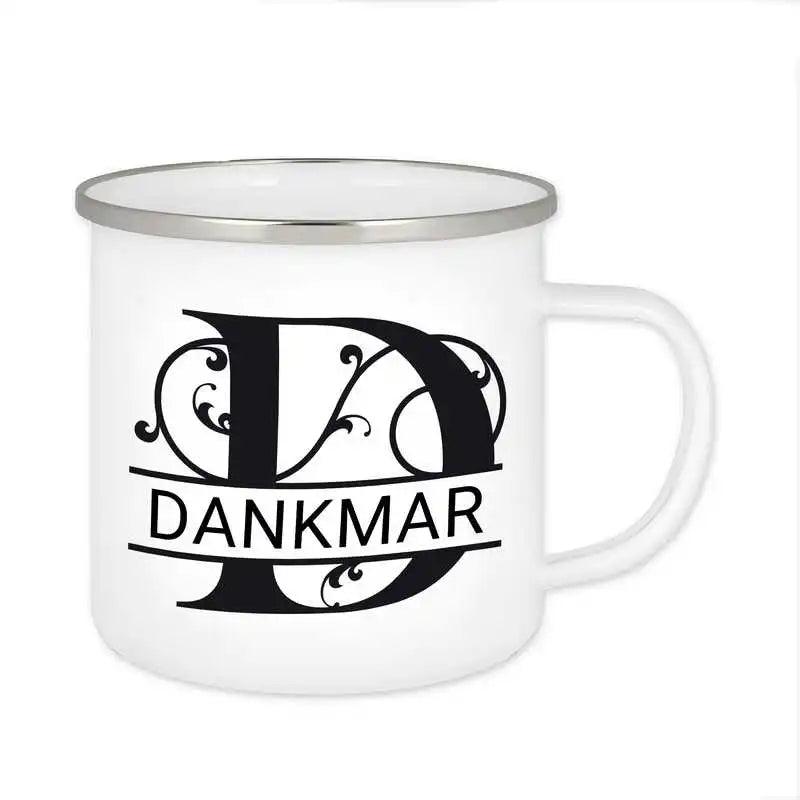 Emaille Tasse mit Namen | Motiv 1 | Dankmar - Druckerino