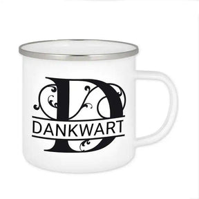 Emaille Tasse mit Namen | Motiv 1 | Dankwart - Druckerino