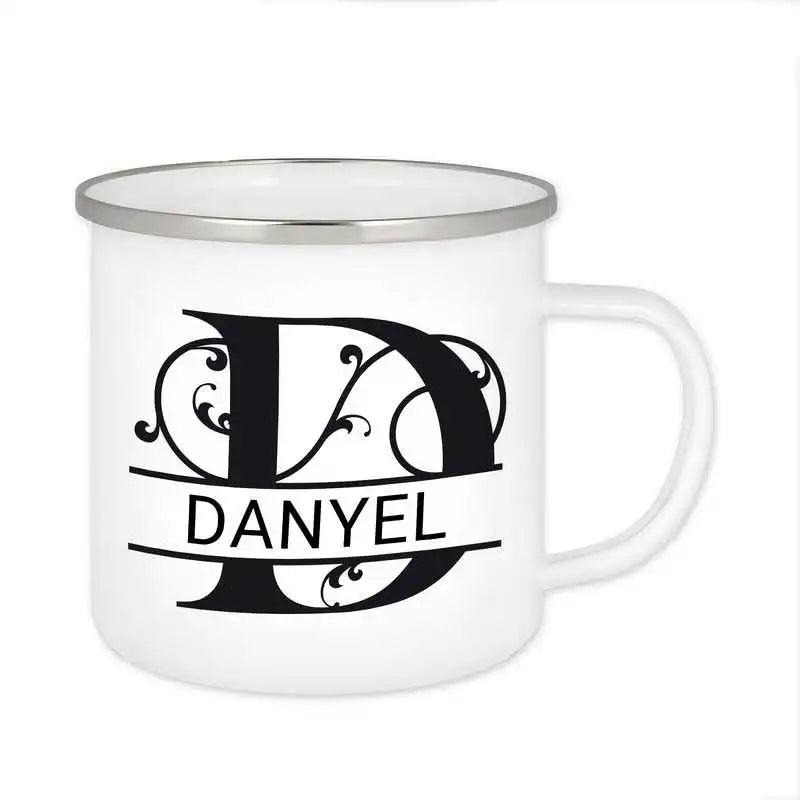 Emaille Tasse mit Namen | Motiv 1 | Danyel - Druckerino