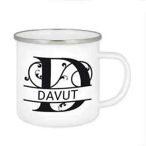 Emaille Tasse mit Namen | Motiv 1 | Davut - Druckerino