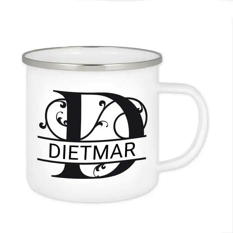 Emaille Tasse mit Namen | Motiv 1 | Dietmar - Druckerino