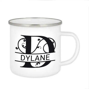 Emaille Tasse mit Namen | Motiv 1 | Dylane - Druckerino