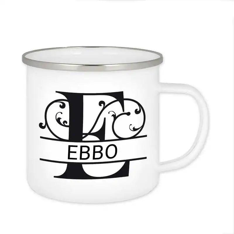Emaille Tasse mit Namen | Motiv 1 | Ebbo - Druckerino
