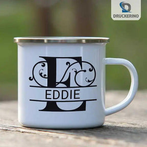 Emaille Tasse mit Namen | Motiv 1 | Eddie - Druckerino
