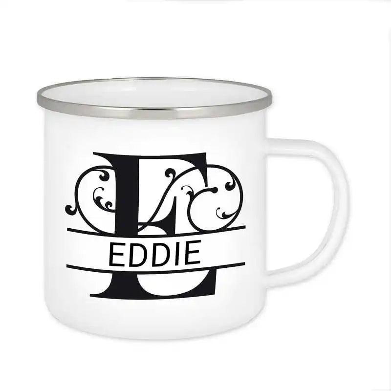 Emaille Tasse mit Namen | Motiv 1 | Eddie - Druckerino