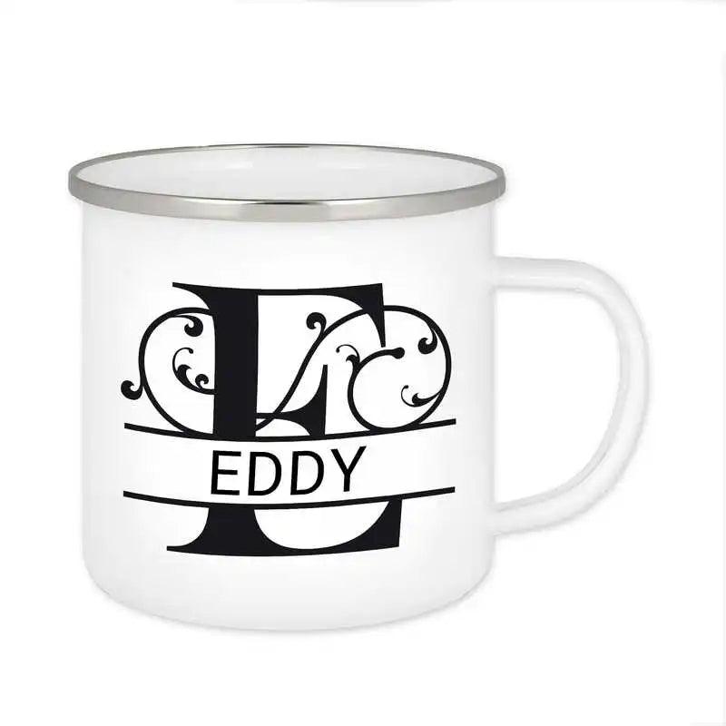 Emaille Tasse mit Namen | Motiv 1 | Eddy - Druckerino