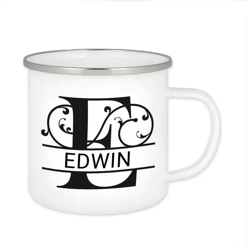 Emaille Tasse mit Namen | Motiv 1 | Edwin - Druckerino