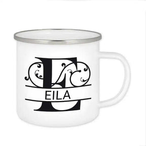 Emaille Tasse mit Namen | Motiv 1 | Eila - Druckerino