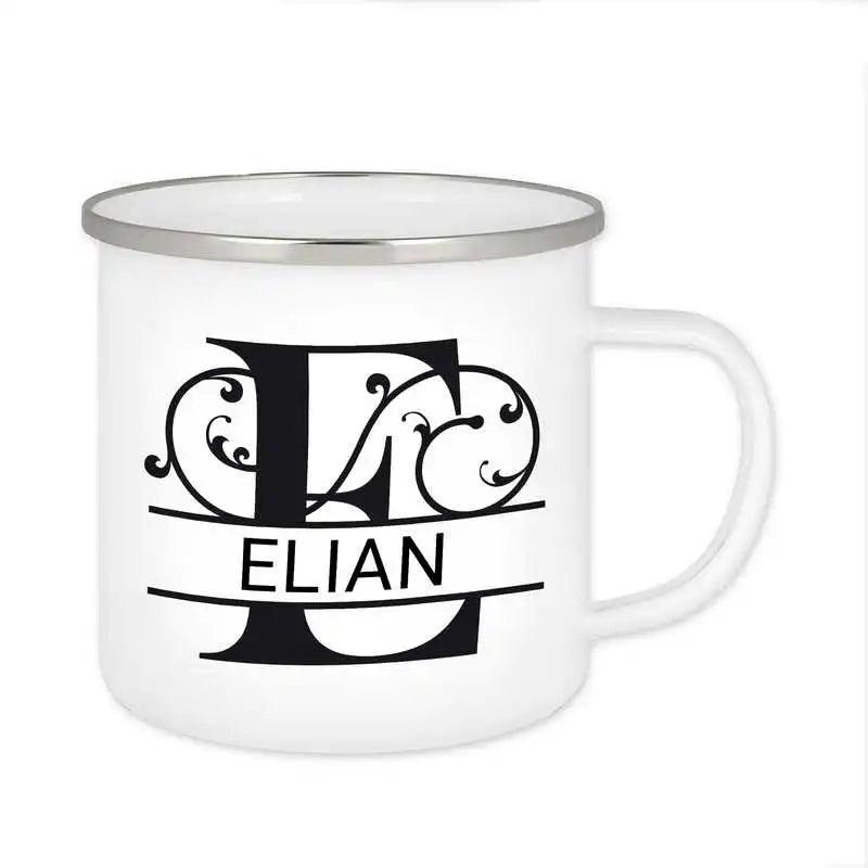 Emaille Tasse mit Namen | Motiv 1 | Elian - Druckerino