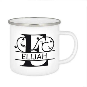 Emaille Tasse mit Namen | Motiv 1 | Elijah - Druckerino